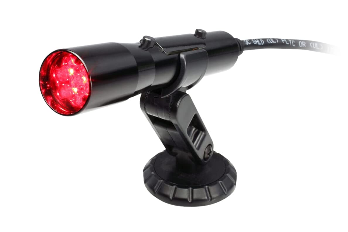 Holley 840007 Sniper Standalone CAN Shift Light Black Tube Red LED Direct Wire Connection Sniper Standalone CAN Shift Light